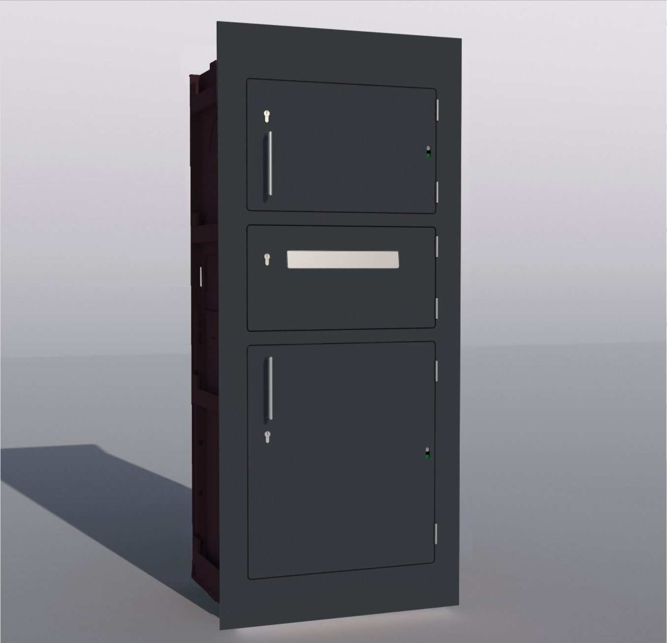 Einbauvariante-Brief-25 Paketkasten Einbau-Variante